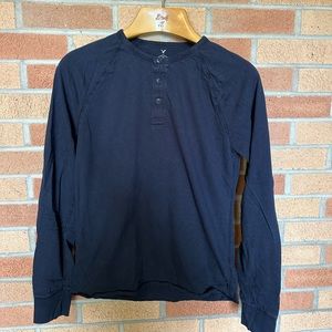 American Eagle Vintage Collection Blue Long Sleeve Shirt